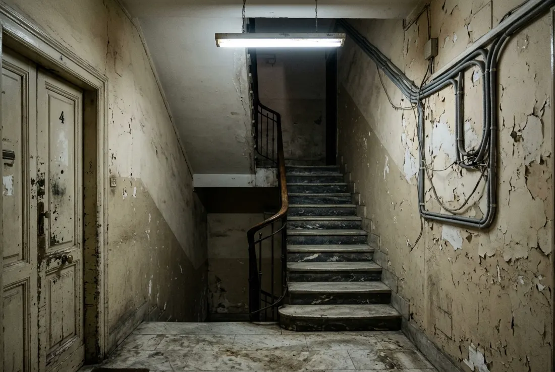 Impianto luci del vano scala condominiale - prima